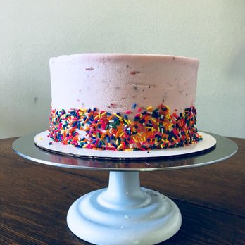 Wilma's Cakes - a pink cake with sprinkles - Bakeries Near Me - Arcadia, Wisconsin Wilma's Cakes - a pink cake with sprinkles - Bakeries Near Me - Arcadia, Wisconsin