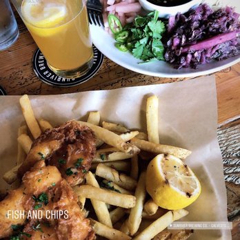 Sunriver Brewing Co - Galveston Pub - Fish and chips and chilled somen noodles - Brewpubs Near Me - Bend, Oregon