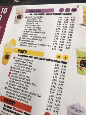 Menu photo 5 Kung Fu Tea Webster, TX