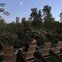 Adirondack chairs provided a peaceful spot to enjoy our beers Adirondack chairs provided a peaceful spot to enjoy our beers