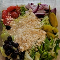 Carlo's Pizza & Sub Shop - Large Greek salad