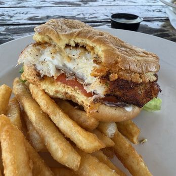The Conch House Restaurant - Fresh Catch Sandwich - Caribbean Near Me - Saint Augustine, Florida