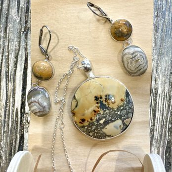 Silverwork Studios - Necklace pendant and earrings... hand made... with love! - Jewelry Near Me - Sausalito, California