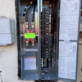 DV Electric - Panel mounted with wiring match to breaker size. Neutral labeled accordingly. - Electricians Near Me