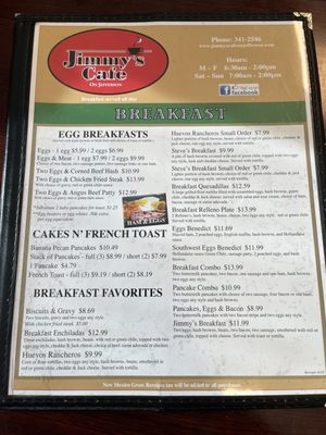 Menu photo 7 Jimmy's Cafe On Jefferson Albuquerque, NM