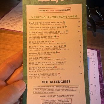 Linger - HH food menu - Asian Fusion Near Me - Denver, Colorado