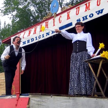 Pickled Brothers Circus - Travis breaks the World Record for hitting targets with a whip while swallowing a sword - Performing Arts Near Me