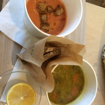 Universo Vegano - Green soup, and a gazpacho! I also asked for a little bitt of lemon, and received an entire half. I love Italy - Vegan Near Me - Florence, FI Universo Vegano - Green soup, and a gazpacho! I also asked for a little bitt of lemon, and received an entire half. I love Italy - Vegan Near Me - Florence, FI