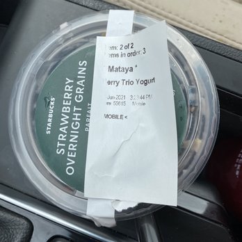 Starbucks - The messed up yogurt, label was moved from where it was originally was to show it's wrong. - Coffee & Tea Near Me - Winter Springs, Florida Starbucks - The messed up yogurt, label was moved from where it was originally was to show it's wrong. - Coffee & Tea Near Me - Winter Springs, Florida