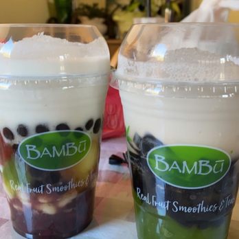 BAMBU - Idr left but right is #10 but subbed red tap for boba - Juice Bars & Smoothies Near Me - Elk Grove, California