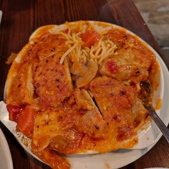Garden Bistro - Baked Porkchop Option w/ Spaghetti - Asian Fusion Near Me - Rowland Heights, California Garden Bistro - Baked Porkchop Option w/ Spaghetti - Asian Fusion Near Me - Rowland Heights, California