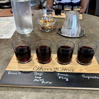 Water 2 Wine - red wine flight - Beer, Wine & Spirits Near Me - Austin, Texas