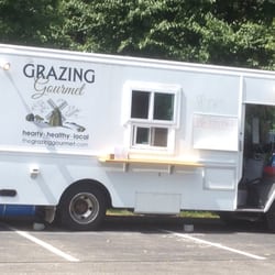 The Grazing Gourmet - Here's the truck! Parked next to a hair salon / jewelry store!