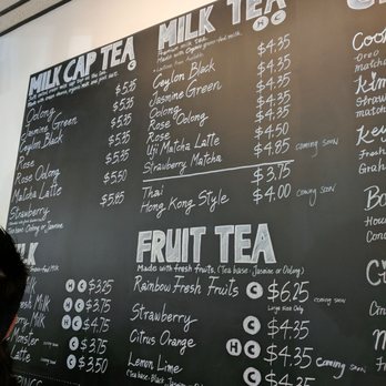 Milk Lab - Cary - The tea party of the menu. - Ice Cream & Frozen Yogurt Near Me - Cary, North Carolina
