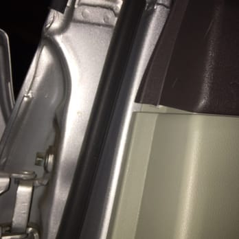 Tint Works - Mis-aligned and broken. - Car Window Tinting Near Me - Chino, California