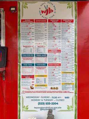 Menu photo 1 Keys Wok N’ Roll Key Largo, FL Menu photo 1 Keys Wok N’ Roll Key Largo, FL