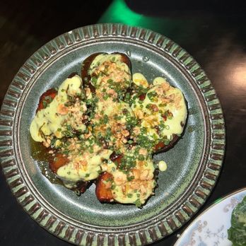 Checker Hall - Sticky sweet potatoes - Mediterranean Near Me - Los Angeles, California