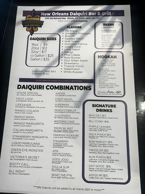Menu photo 4 New Orleans Daquiri Atlanta, GA Menu photo 4 New Orleans Daquiri Atlanta, GA