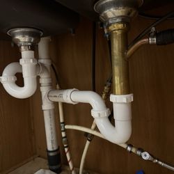 R & R Plumbing - Plumbing under kitchen sink!