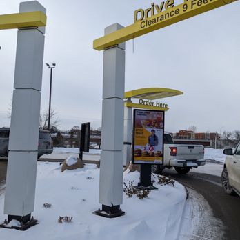 McDonald's - At the drive-thru. It's still down to a single lane. - Burgers Near Me - Eagan, Minnesota