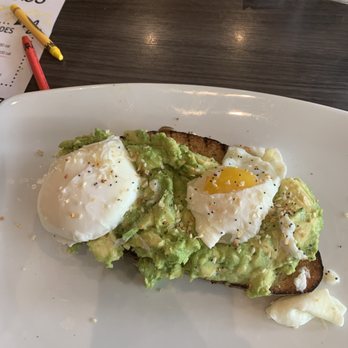 Broken Yolk Cafe - Avocado toast with poached egg - Breakfast & Brunch Near Me - Del Mar, California Broken Yolk Cafe - Avocado toast with poached egg - Breakfast & Brunch Near Me - Del Mar, California
