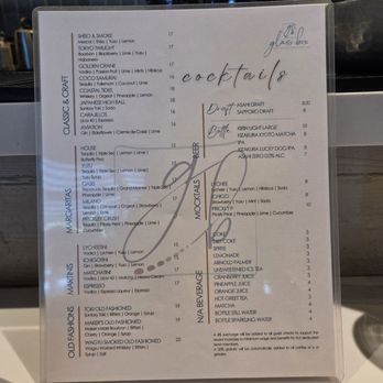 Glass Box San Diego - Cocktail Menu, page 1, Aug 2026 - Seafood Near Me - San Diego, California Glass Box San Diego - Cocktail Menu, page 1, Aug 2026 - Seafood Near Me - San Diego, California
