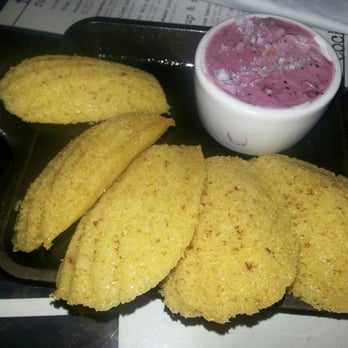 Bosscat Kitchen & Libations - Cornbread Madeleines with Huckleberry Sweet Cream Butter. - New American Near Me - Irvine, California