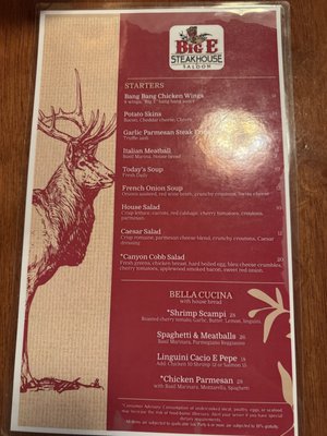 Menu photo 4 Big E Spaghetti Western Italian Cuisine Grand Canyon, AZ Menu photo 4 Big E Spaghetti Western Italian Cuisine Grand Canyon, AZ