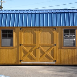 Better Built Solutions of Midland - Smart Barn with Blue Metal Roof