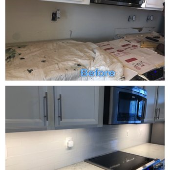 Jaber Construction - Before and after backsplash - General Contractors Near Me - Gainesville, Virginia Jaber Construction - Before and after backsplash - General Contractors Near Me - Gainesville, Virginia