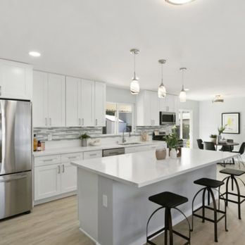 King Stone Building - Quartz Countertop on Island and Kitchen Countertops - General Contractors Near Me - Escondido, California King Stone Building - Quartz Countertop on Island and Kitchen Countertops - General Contractors Near Me - Escondido, California