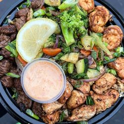 The Saucey Chef - 3 Amigos Hibachi Plate