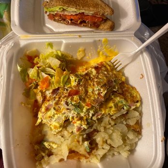Duly's Place - Mexican omelette and half eaten blt. My sandwich actually had fresh bacon on it. - Diners Near Me - Detroit, Michigan Duly's Place - Mexican omelette and half eaten blt. My sandwich actually had fresh bacon on it. - Diners Near Me - Detroit, Michigan