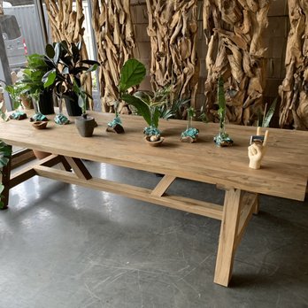 Loveteak - Reclaimed Teak trestle tables - Outdoor Furniture Stores Near Me - Portland, Oregon