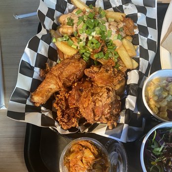 Mukja Korean Fried Chicken - Korean fried chicken & loaded fries, complimentary side of kimchi - Korean Near Me - Atlanta, Georgia Mukja Korean Fried Chicken - Korean fried chicken & loaded fries, complimentary side of kimchi - Korean Near Me - Atlanta, Georgia