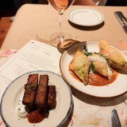 Ventuno - Chickpea Fritters & Squash Blossoms
