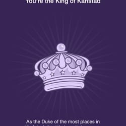 Elite Stadshotellet - Karlstad, I thank you for appointing me your new king! I intend to rule you hard but fair!