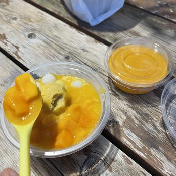 Hui Lau Shan - Mango with chewy balls and Mango pudding - Desserts Near Me - Austin, Texas