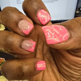 Nails not done with care. Rushed job Nails not done with care. Rushed job