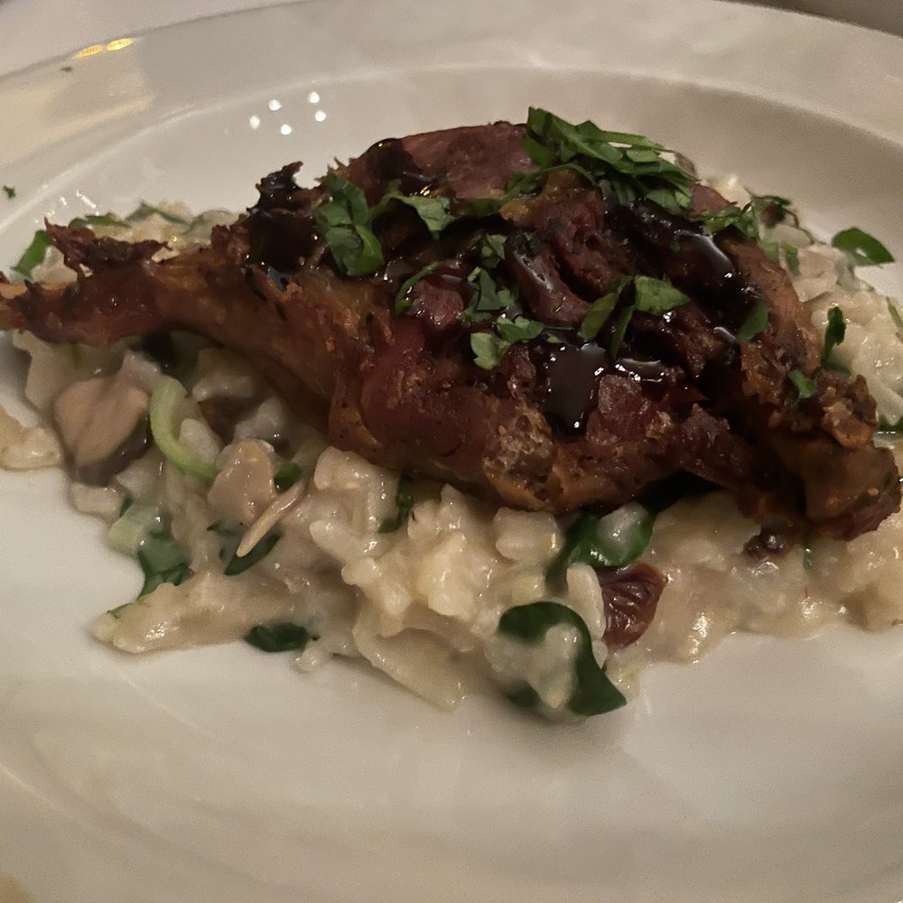 Duck risotto