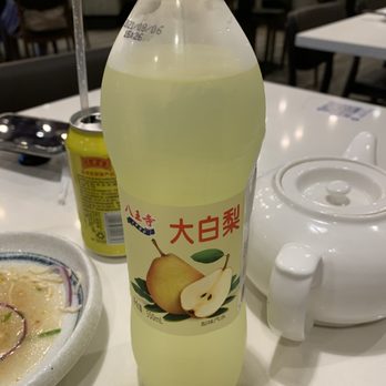 Highland Noodles - Banwangsi peach flavored soda (really pear) - Noodles Near Me - Milpitas, California