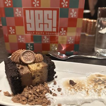 Yelp Event: New Year, New Badge - Campfire cake from my yelp visit to the copper table this year - Yelp Events Near Me - Boulder, Colorado