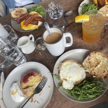 Outerlands - Breakfast sandwich, olive oil cake - New American Near Me - San Francisco, California Outerlands - Breakfast sandwich, olive oil cake - New American Near Me - San Francisco, California