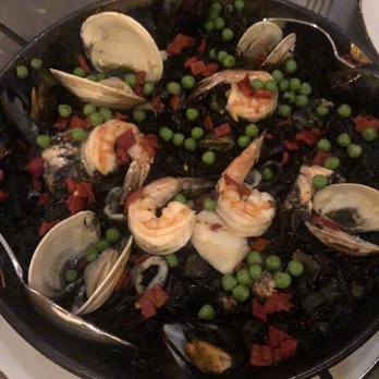 Tasca - Squid ink angel hair seafood pasta for 2 - Spanish Near Me - New York, New York Tasca - Squid ink angel hair seafood pasta for 2 - Spanish Near Me - New York, New York