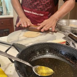Ranjana's Indian Cooking Classes - Making dough