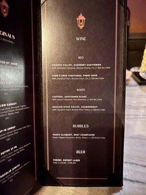 Menu photo 7 The Backroom Folsom, CA