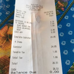 Hula Hut-Little Elm - See! No lie about the free lunch!