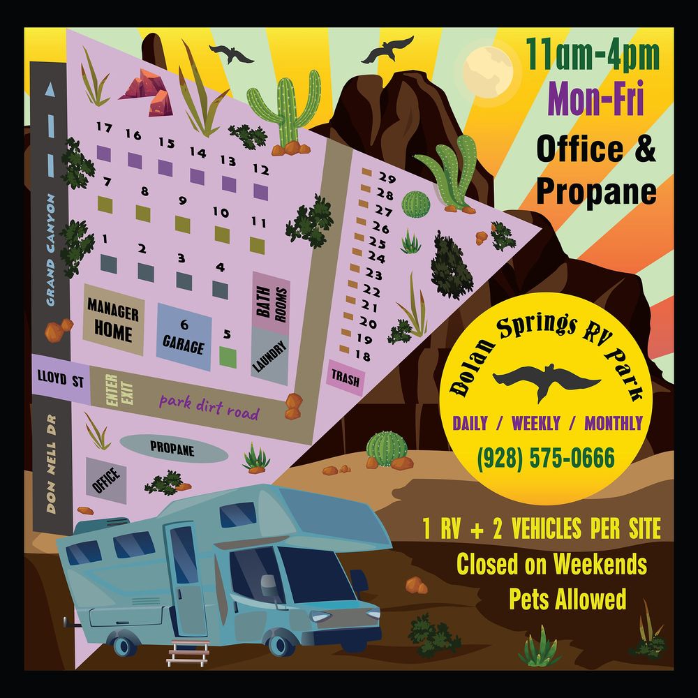 DOLAN SPRINGS RV PARK TEMP. CLOSED Updated June 2024 15890 N Don