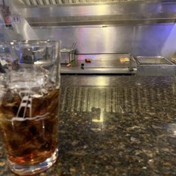 Sitting at the bar, so clean