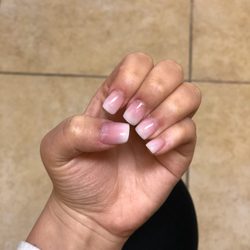 Ombré pink nails by Sandy